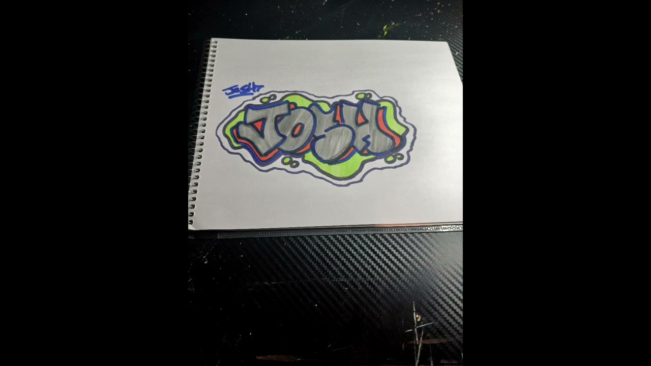 Day 14 of vlog miss graffiti name request drawing 