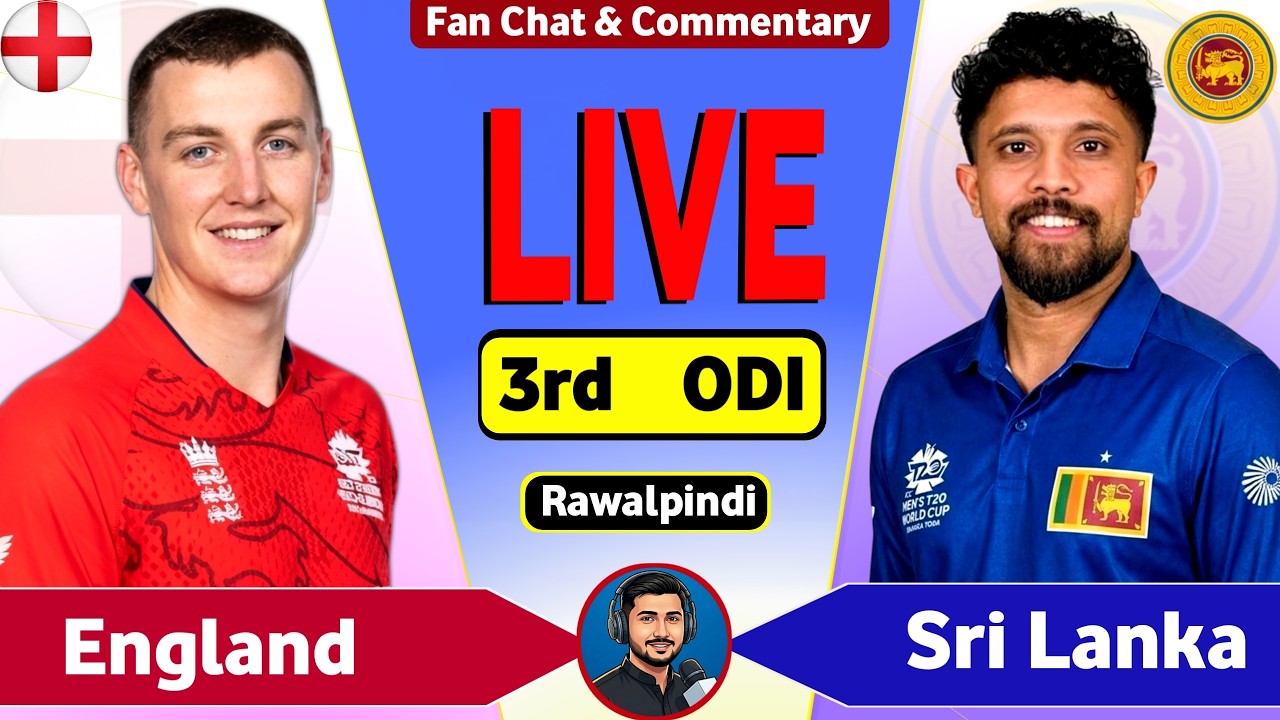 England vs Sri Lanka 3rd ODI Match  | ENG vs SL Live Score & Commentary