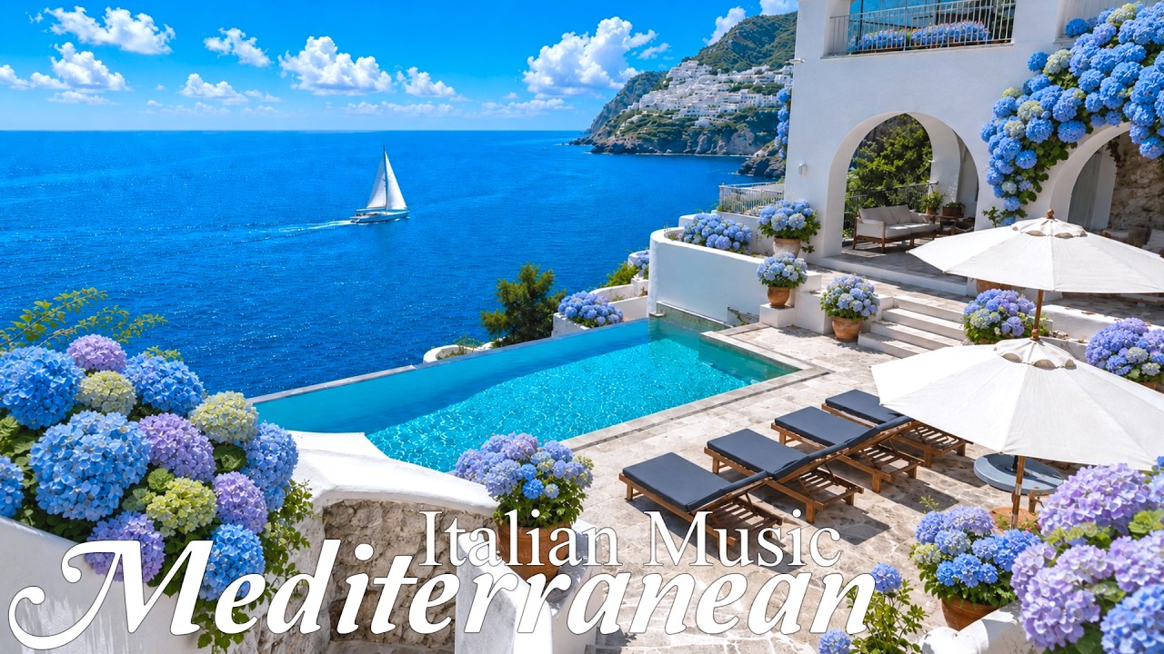 Chill Mediterranean Music 🏡🌊 Bright Seaside Vibes & Upbeat Italian Sounds in 4K 🎶