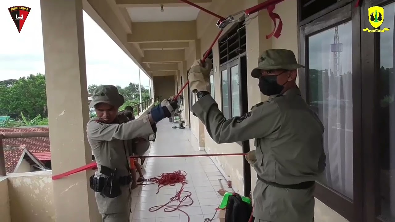 Latihan Kemampuan SAR materi HART (High Angle Rescue Technique)#sar #talitemali #polri