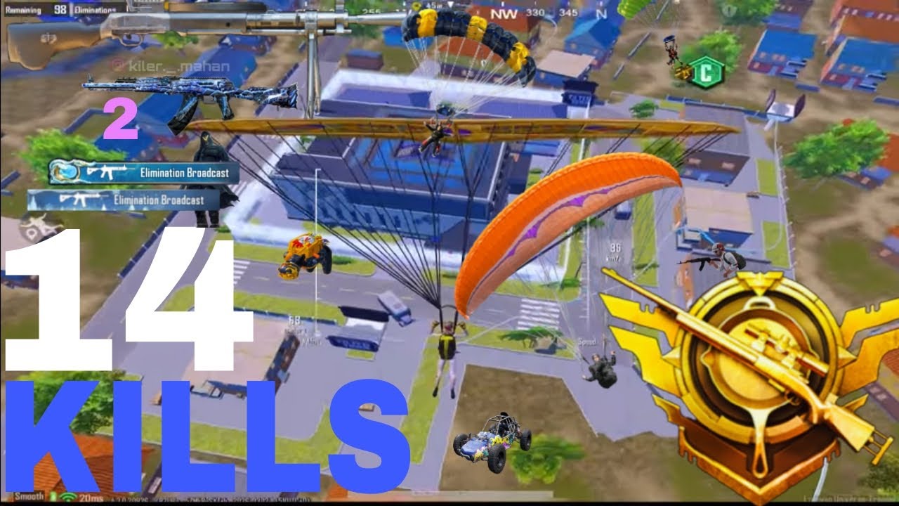 14 Kills in one match 😎 new event 4.3 update #Gujjar Gamer 
