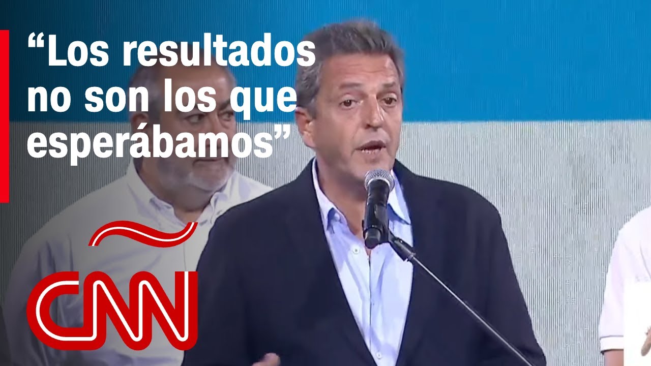 El discurso completo de Sergio Massa tras perder las elecciones presidenciales en Argentina