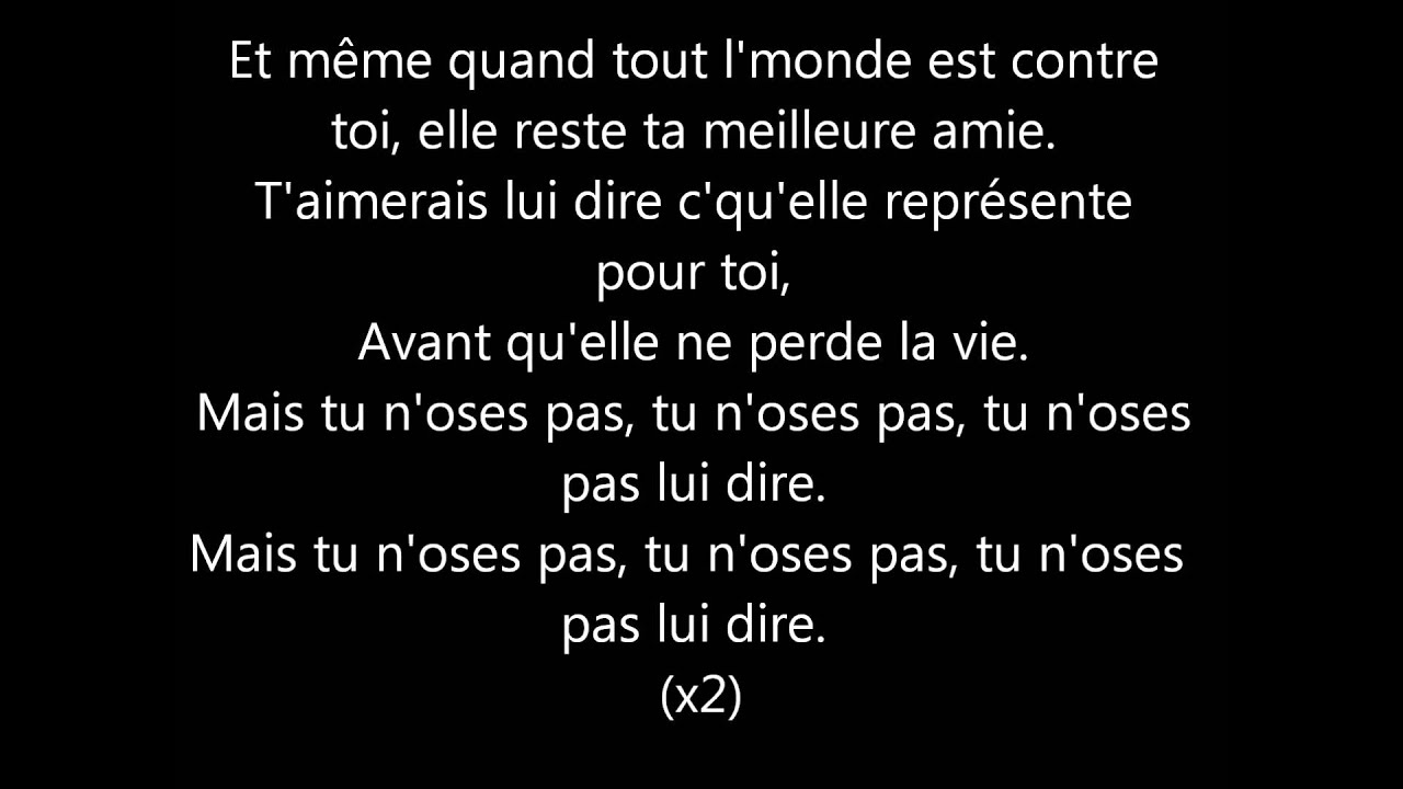 Sexion d'Assaut - Avant qu'elle parte paroles