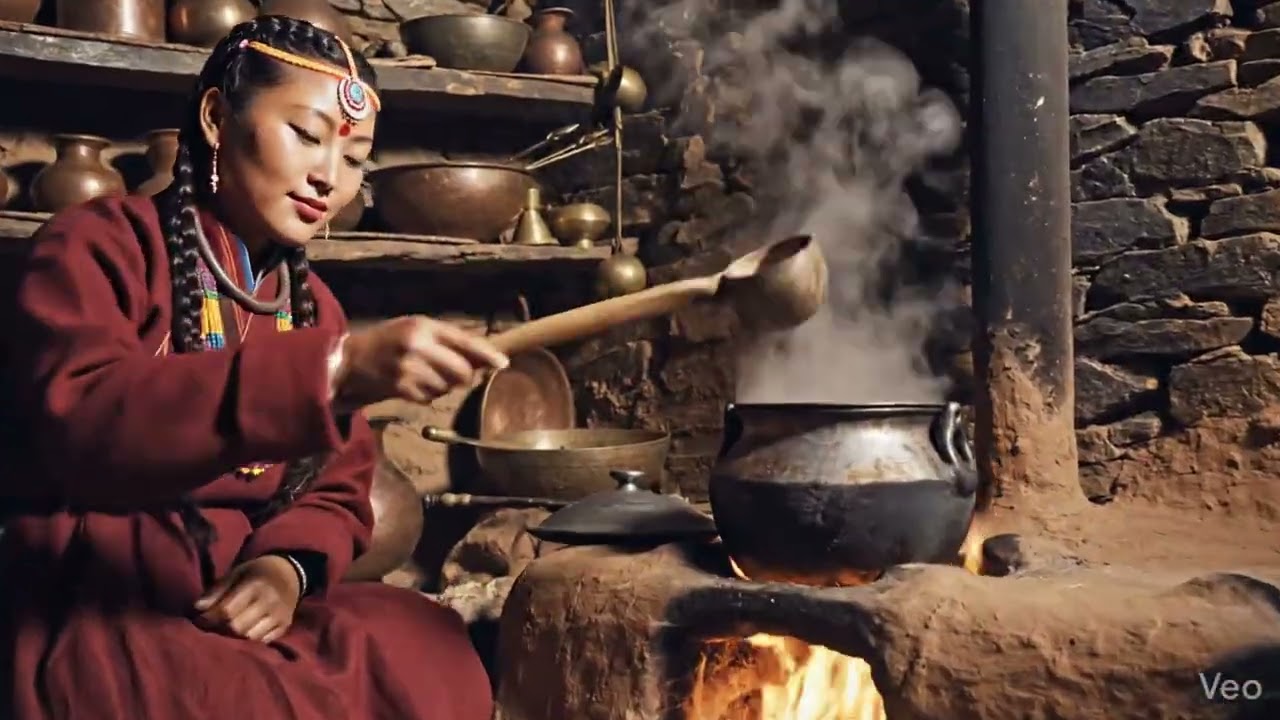 Morning Life of a Ladakhi Woman in the Himalayas | India 🇮🇳
