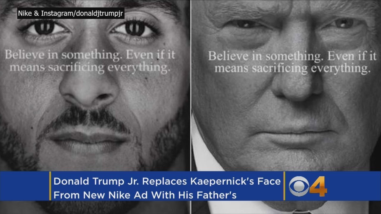 Donald Trump Jr. &lsquo;Fixed&rsquo; Kaepernick Nike Ad With Father&rsquo;s Face