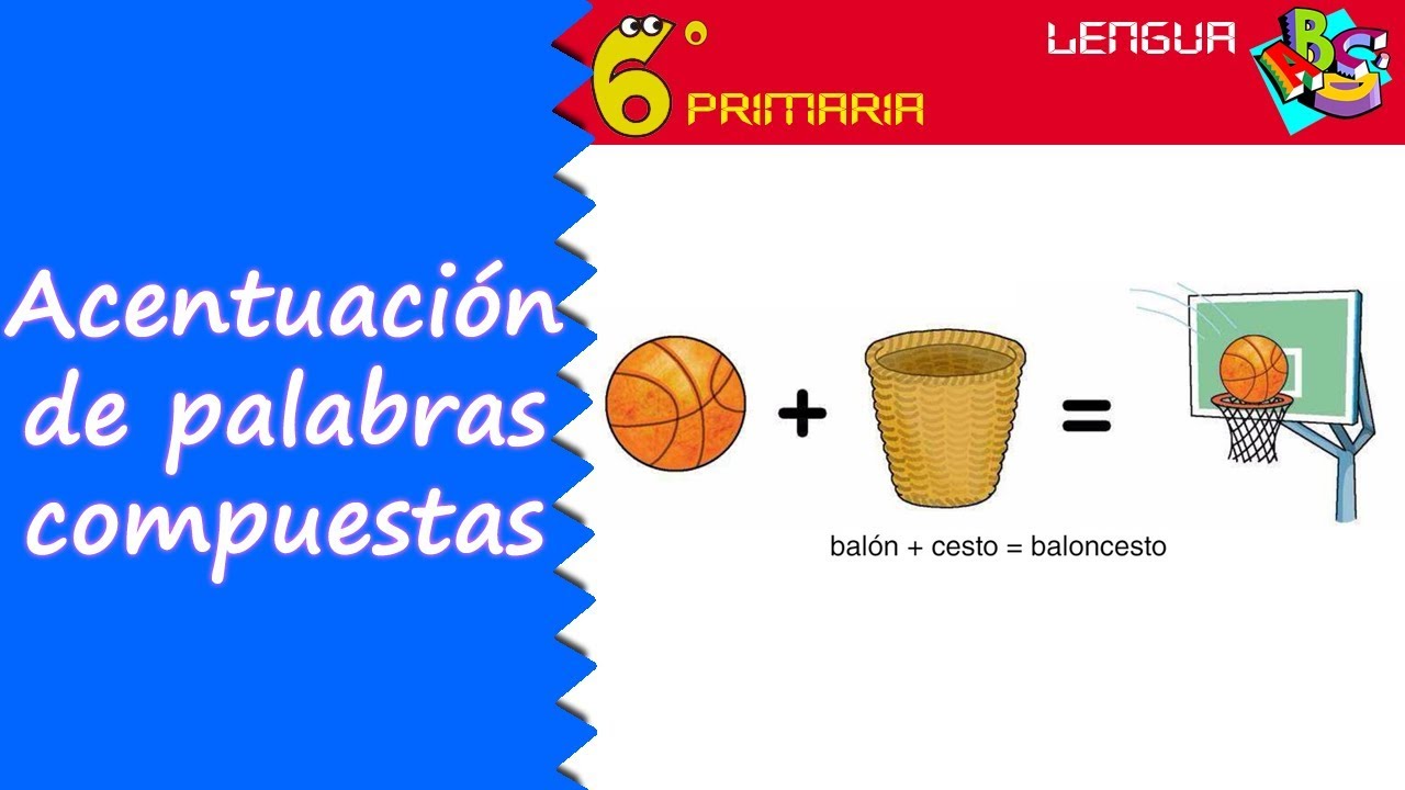 Acentuación de palabras compuestas. Lengua, 6º Primaria