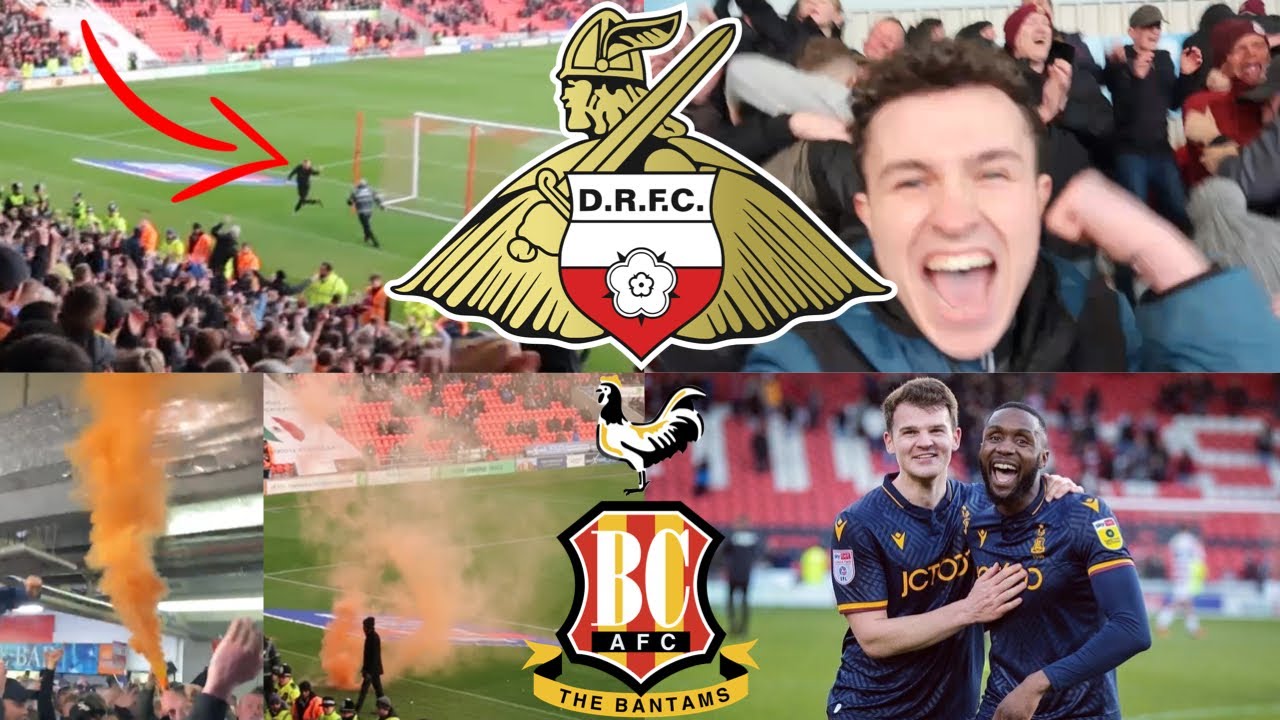 PYROS, PITCH INVADERS & 4000 BRADFORD FANS GO MENTAL - Doncaster Rovers 0-1 Bradford City Match Vlog