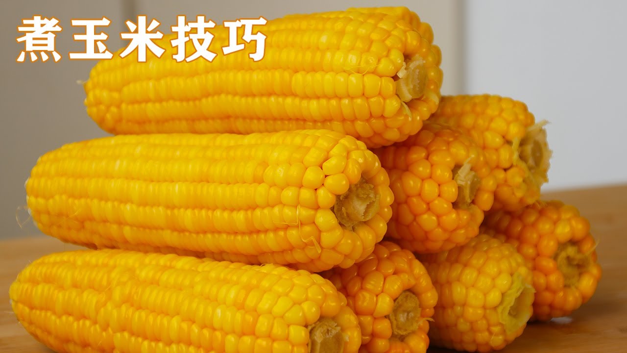 煮玉米不要直接下鍋煮，教你一個小竅門，個個香甜好吃，省時省力 Boiled corn【甜心糖豆美食】