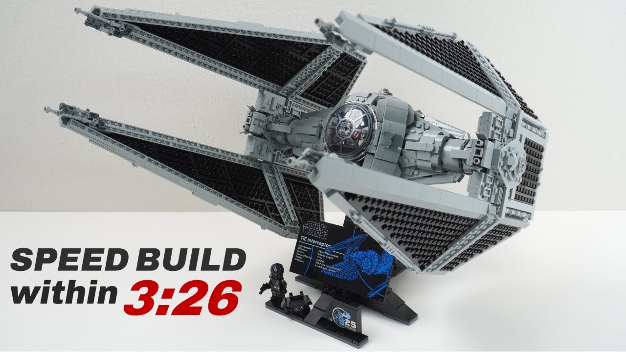 LEGO Star Wars UCS 75382 Tie Interceptor Speed Build