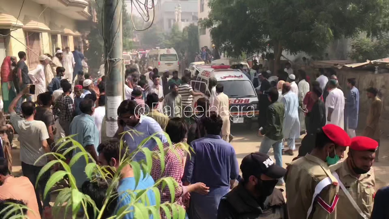 Pia Plane Crashes in Karachi Model Colony Jinnah Garden