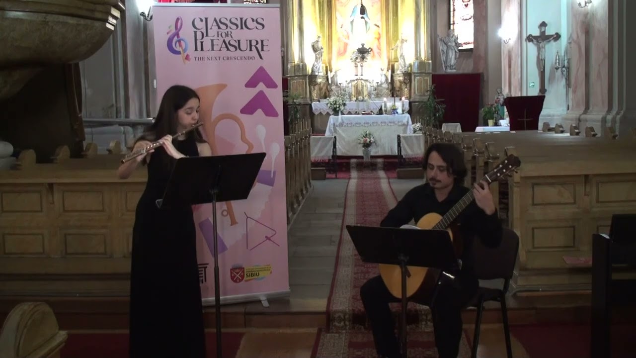 B. Bartok - Dansurile românești - Emma Gherganu - flaut, Ioan Bănescu - chitară - 01429