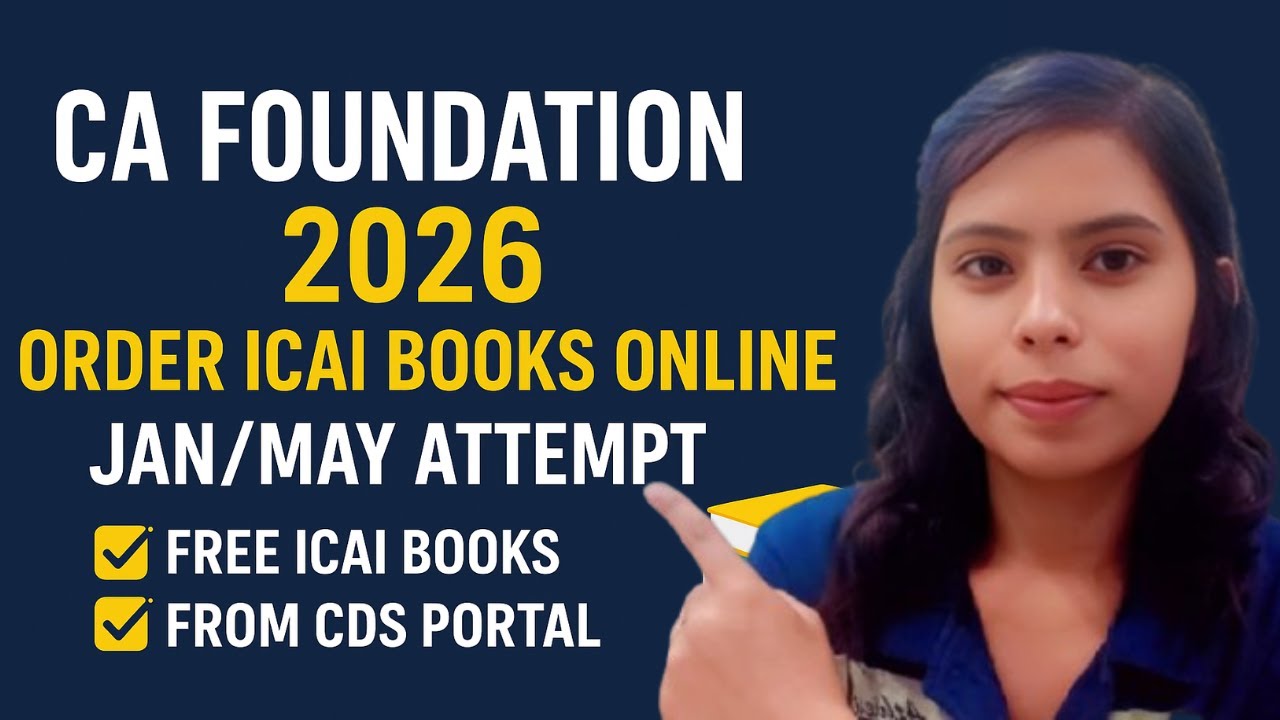 How to Order ICAI CA Foundation Books Online | Jan 2026 & May 2026 Attempt | Step by Step Guide