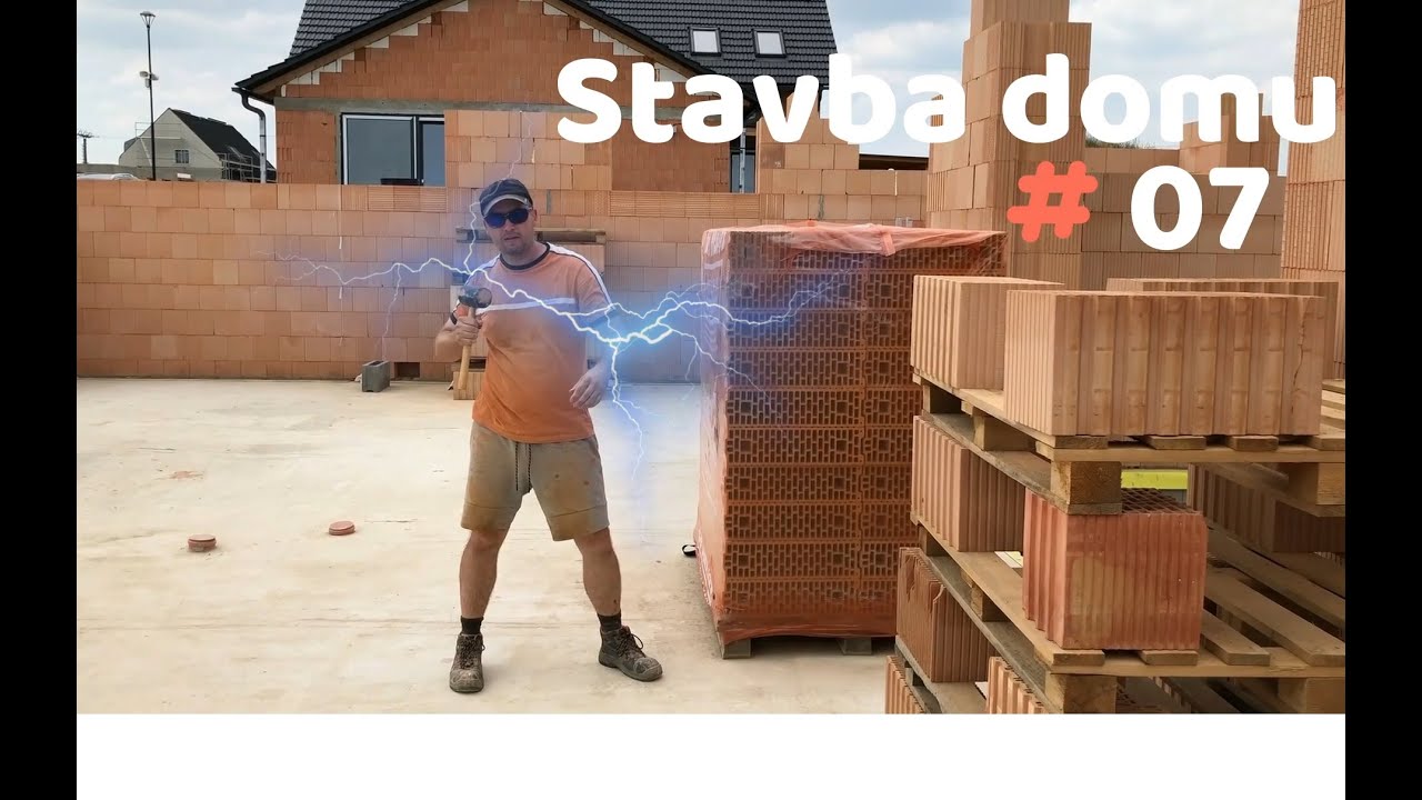 Stavba domu 07 - Hrubá stavba - vnitřní nosné zdivo