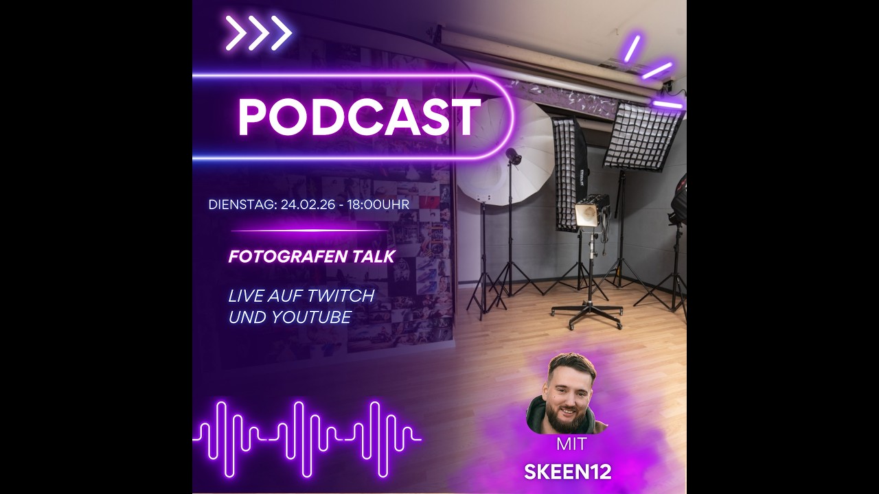 Fotografen Talk #1 – Live Podcast mit Skeen12 | Fotografie, Models & Business Insights