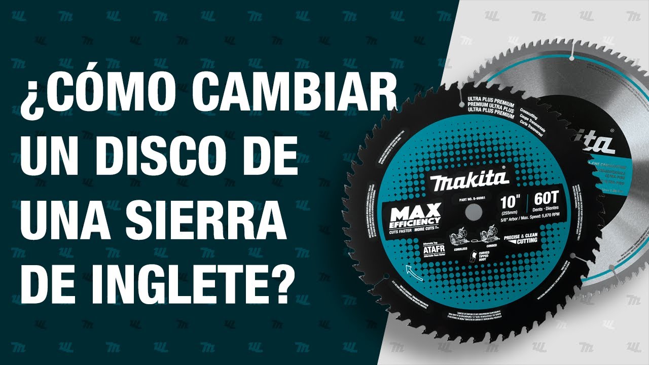 ¿cómo cambiar un disco de una sierra de inglete?