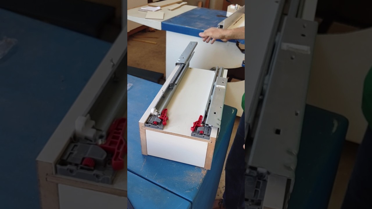 Como instalar corrediça oculta invisível todos detalhes com lateral de mdf 18mm