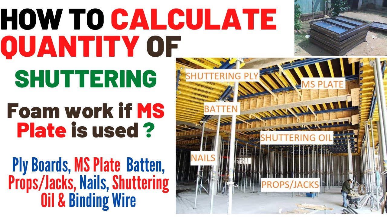 How to Calculate Slab Shuttering Material Calculation by Thumbrule Method