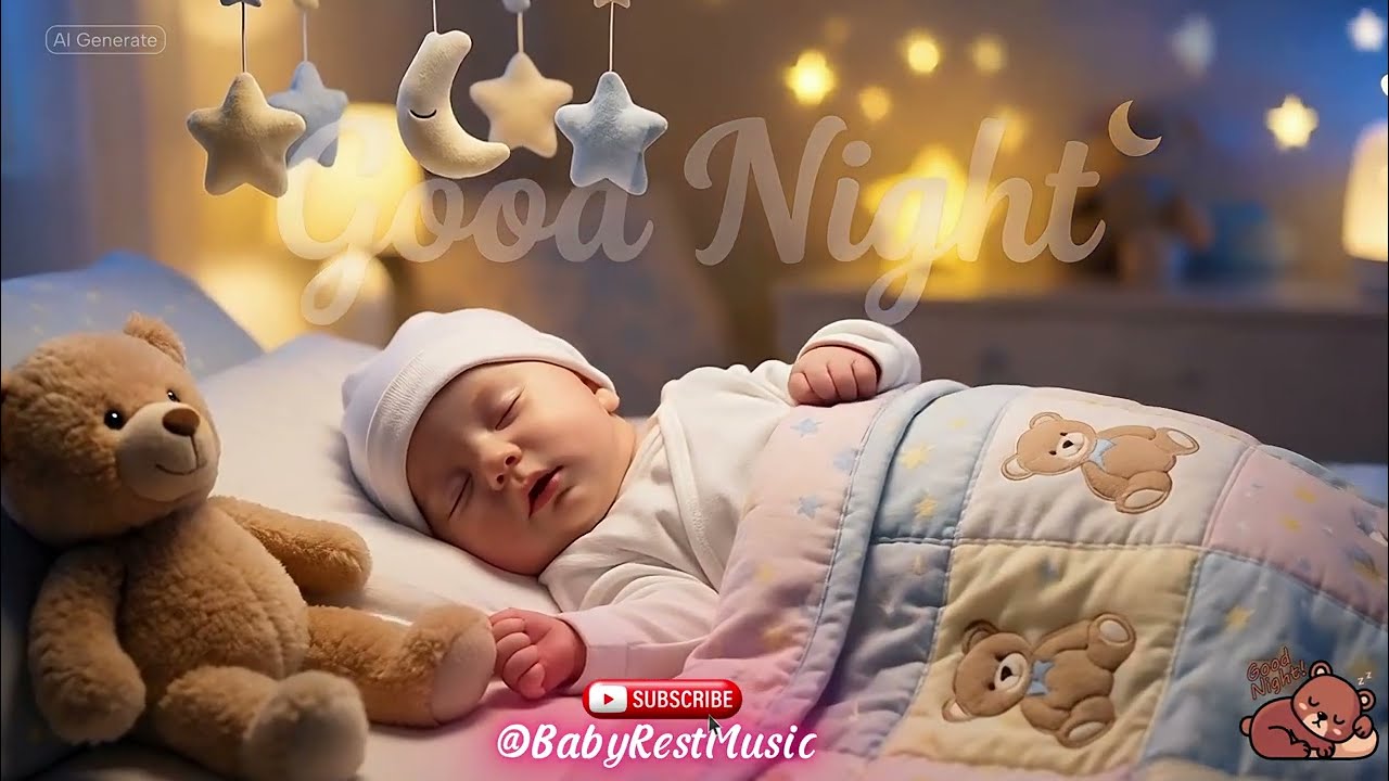 Hush Now Baby 🌙 Baby Sleep Music  Gentle Lullaby for Deep Sleep