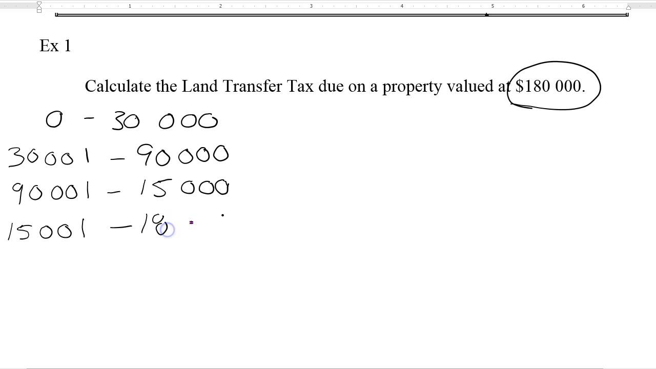 1-11 Land Transfer Tax Video
