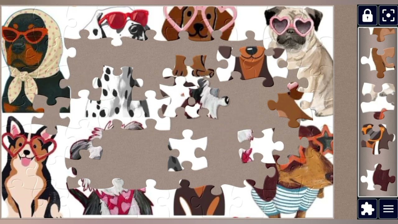Pawsome Sunglasses 🐾😎 Squad 🐶🕶️🧩 amazing jigsaw puzzle 🧩//