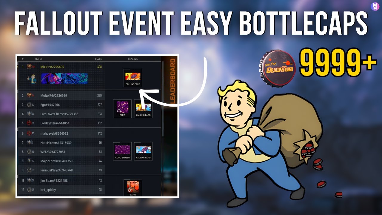 How To Farm Bottlecaps In Call Of Duty's Fallout Event... 30+ A Game!
