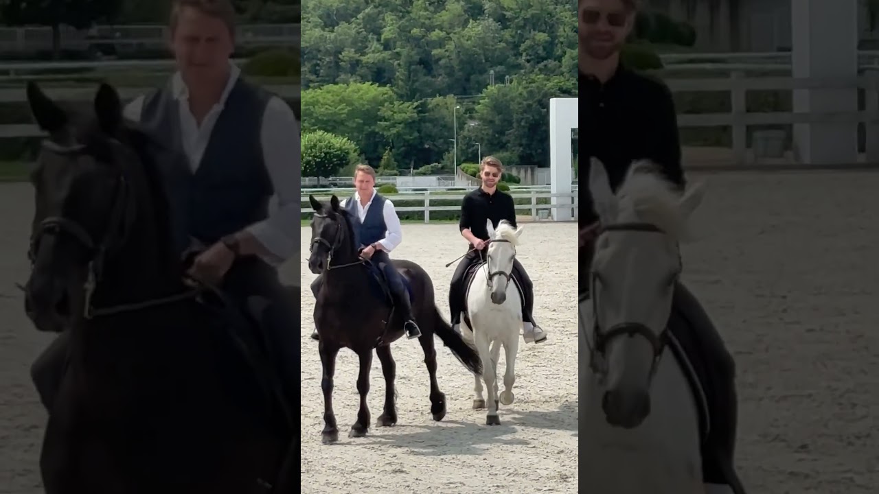Marek Lambora a Ondřej Kraus představuj&iacute; nov&yacute; seri&aacute;l O lidech a kon&iacute;ch.