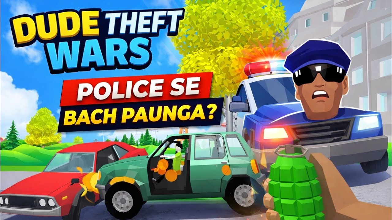 “I Survived the CRAZIEST Police Chase! 🚓💣 | Dude Theft Wars”