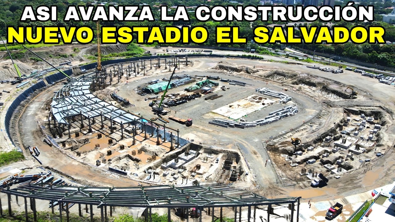 Wow impresionante Progreos en NUEVO ESTADIO EL SALVADOR. #proyectos