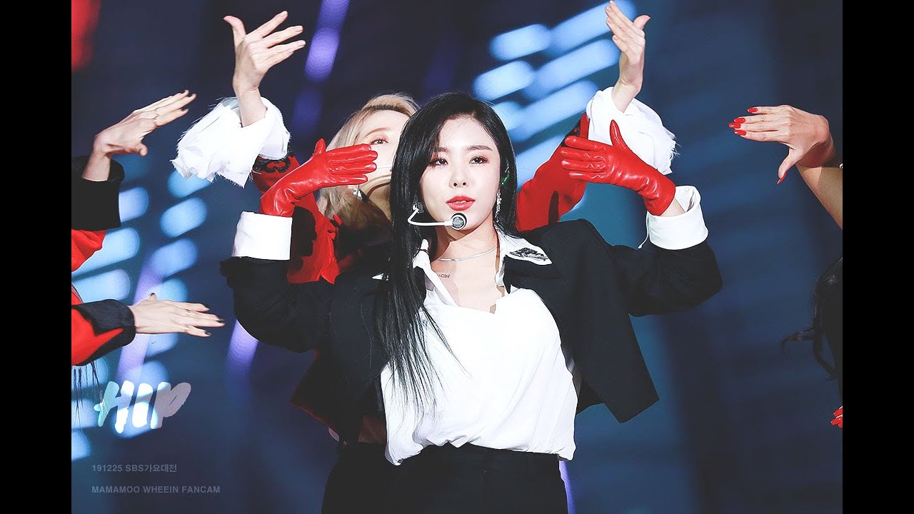 191225 가요대전 hip 마마무 휘인 직캠 MAMAMOO WHEEIN FANCAM