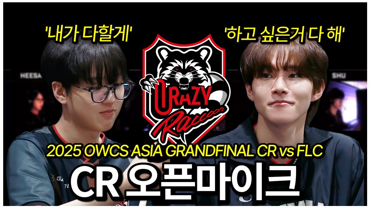 이제는 볼 수 없는 라쿤의 최고 섭힐&섭딜 케미...🥹 | 오버워치 OWCS ASIA CR vs FLC 오픈마이크