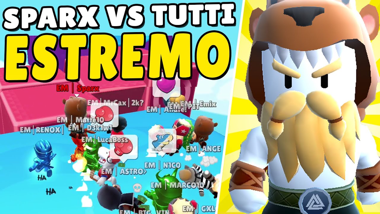 PRESO A PUGNI DA TUTTI! Sparx vs Tutti - Stumble Guys ITA