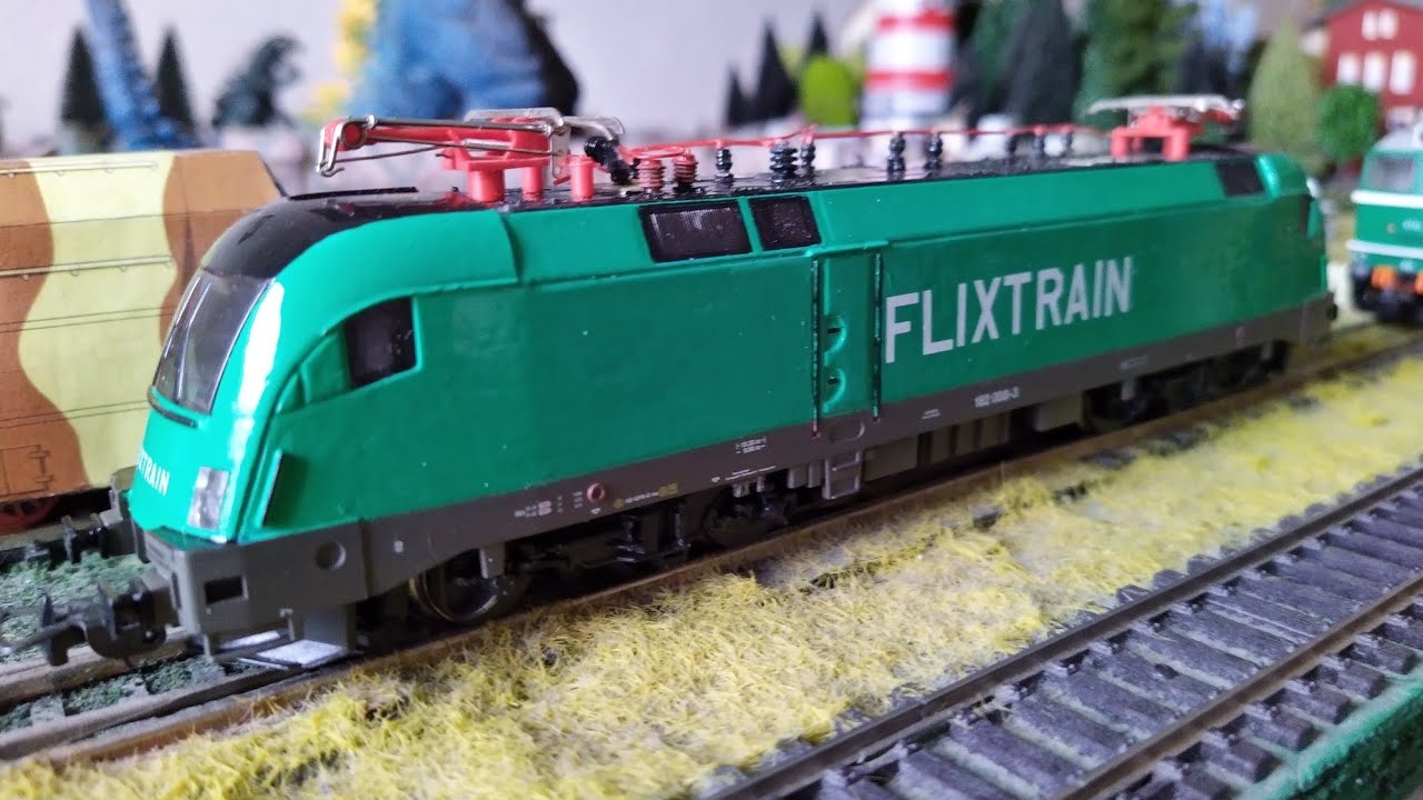Prezentacja Lokomotywy: Elektrowóz Taurus 182 008-3 FLIXTRAIN , Lokomotywa firmy PIKO