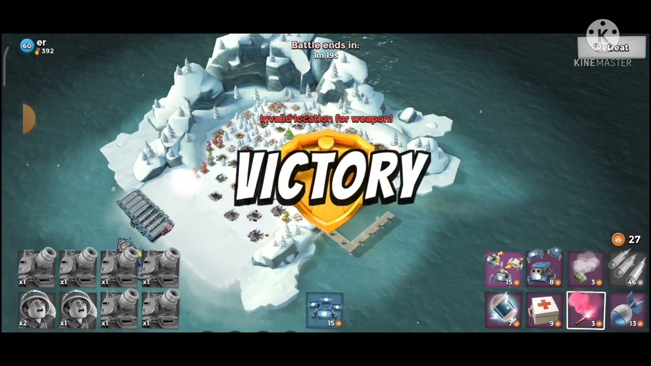 BOOM BEACH / Rain Maker🌧️⛈️ will help me to clear all enemy bases