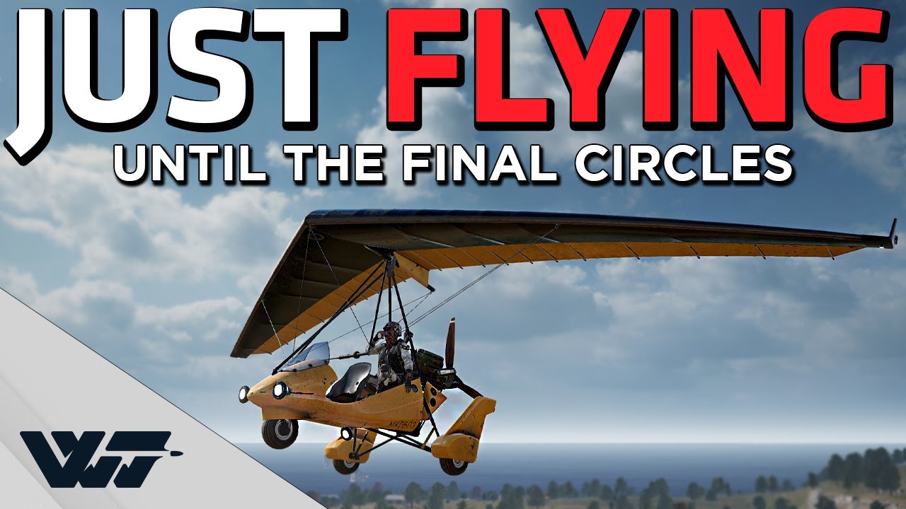 JUST FLYING UNTIL FINAL CIRCLES - New cheesy (but fun) strategy for EASY TOP10s - PUBG