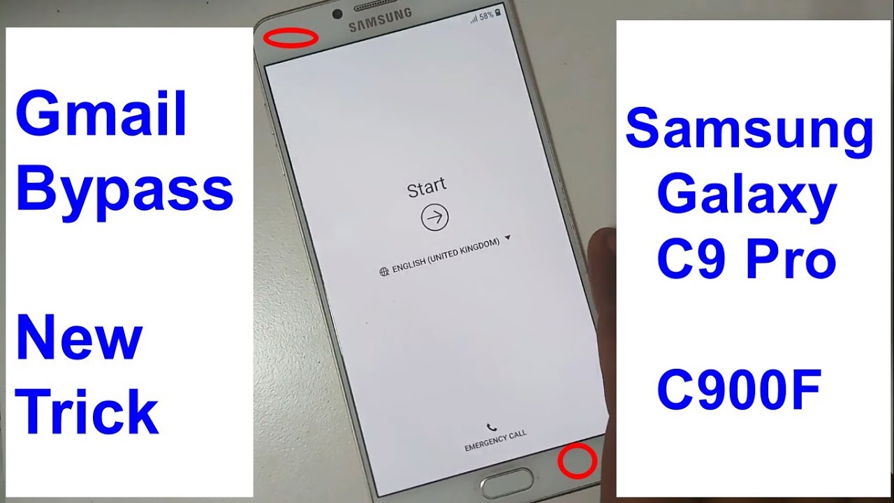 Samsung Galaxy C9 Pro SM C900F Gmail Bypass And Frp Reset NEW Method