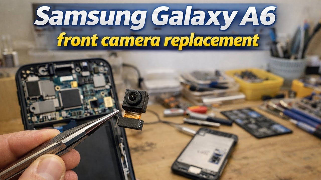 Samsung Galaxy A6 front camera replacement.