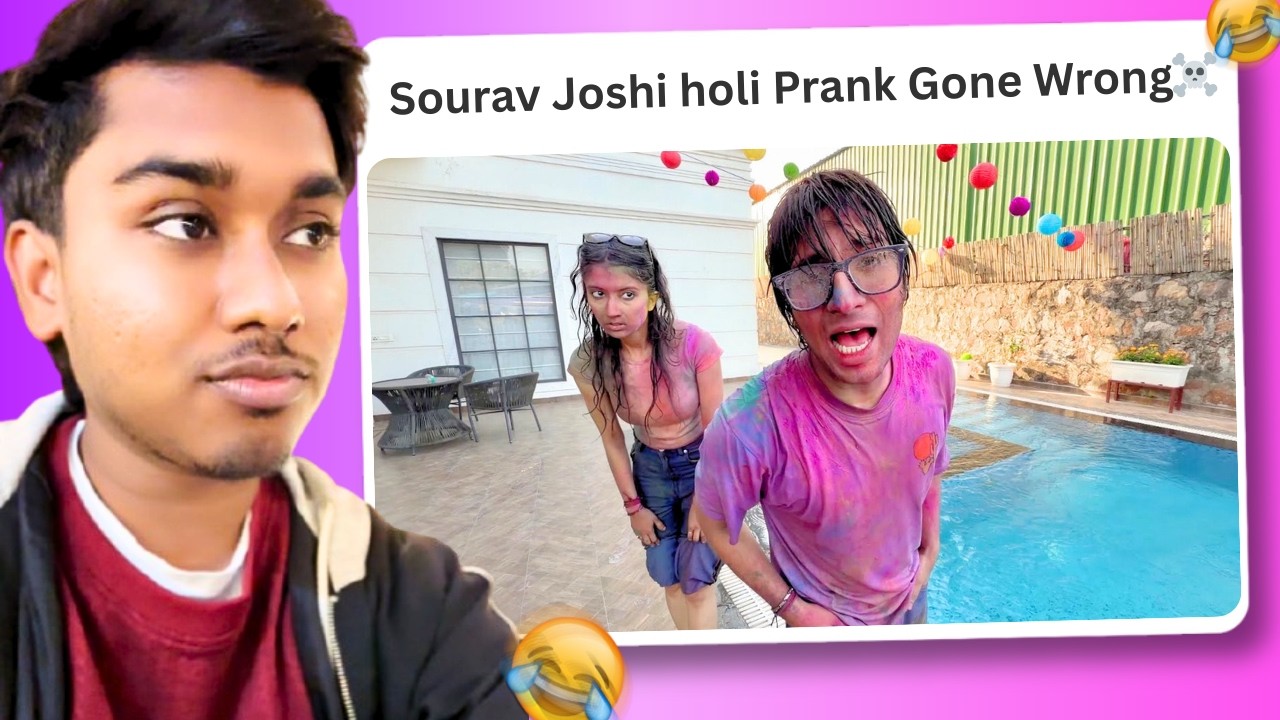 Holi Party Mein Ye Kya Hogya...🤣 Sourav Joshi vlogs is insane