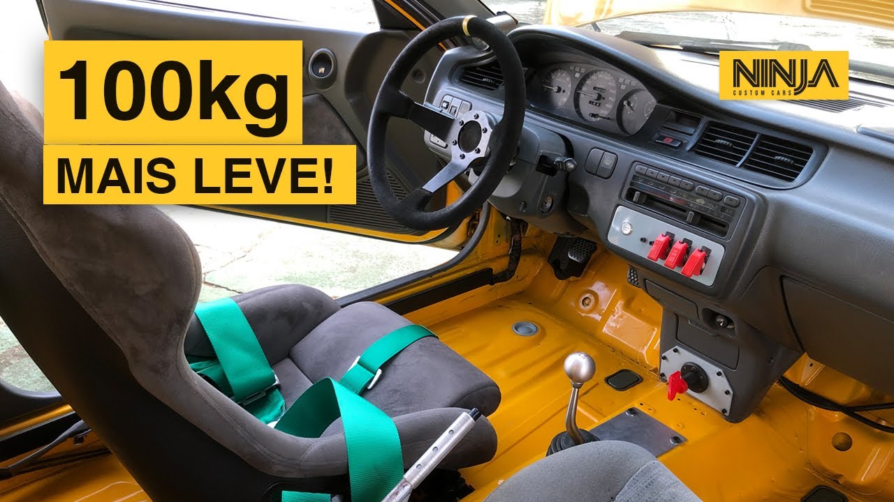 RETIREI 100KG DO CARRO! Pesei cada componente! NINJA TRACK - Peso x Potência