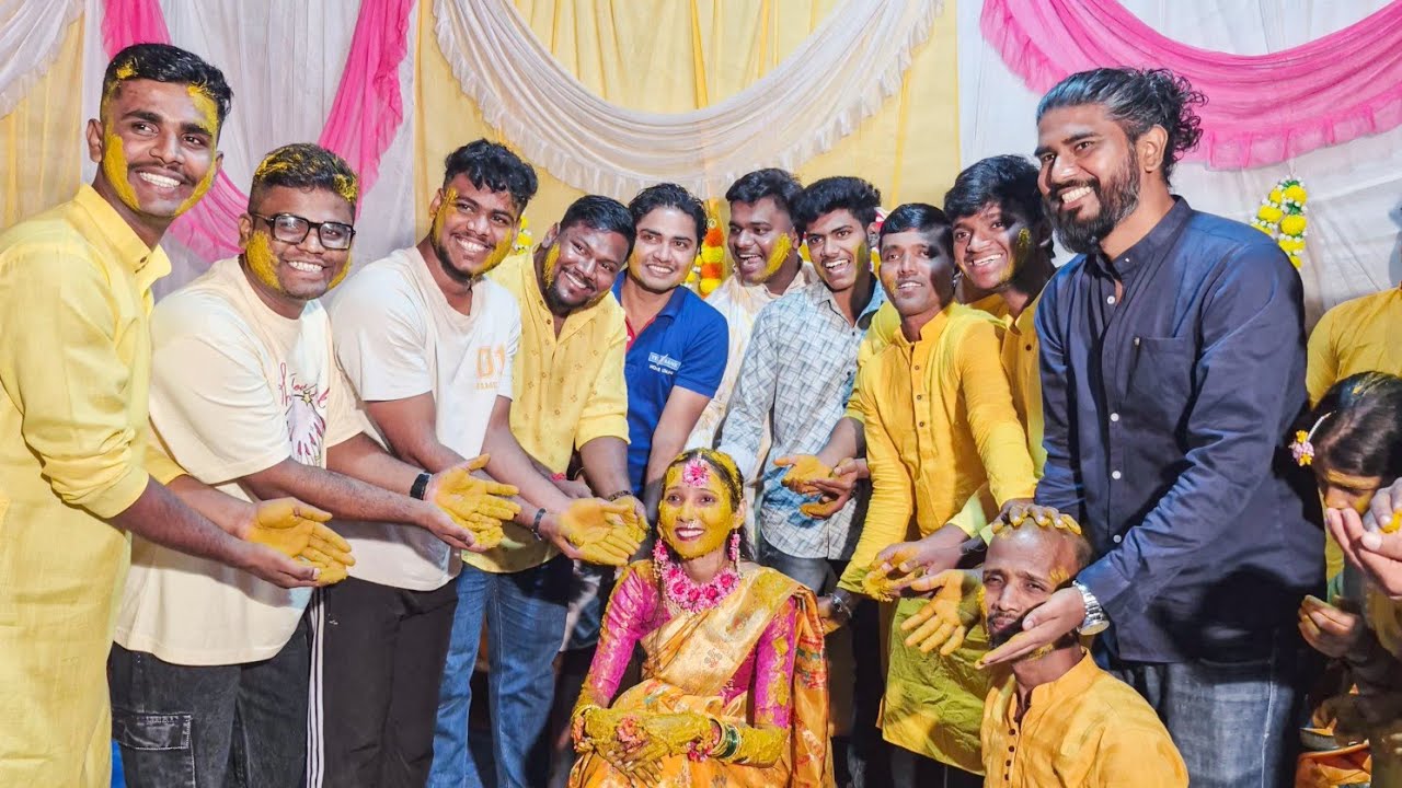 गावाकडचे हळदि🟡. 🔥✨️ #haldi #vlog #masti #villagelife 