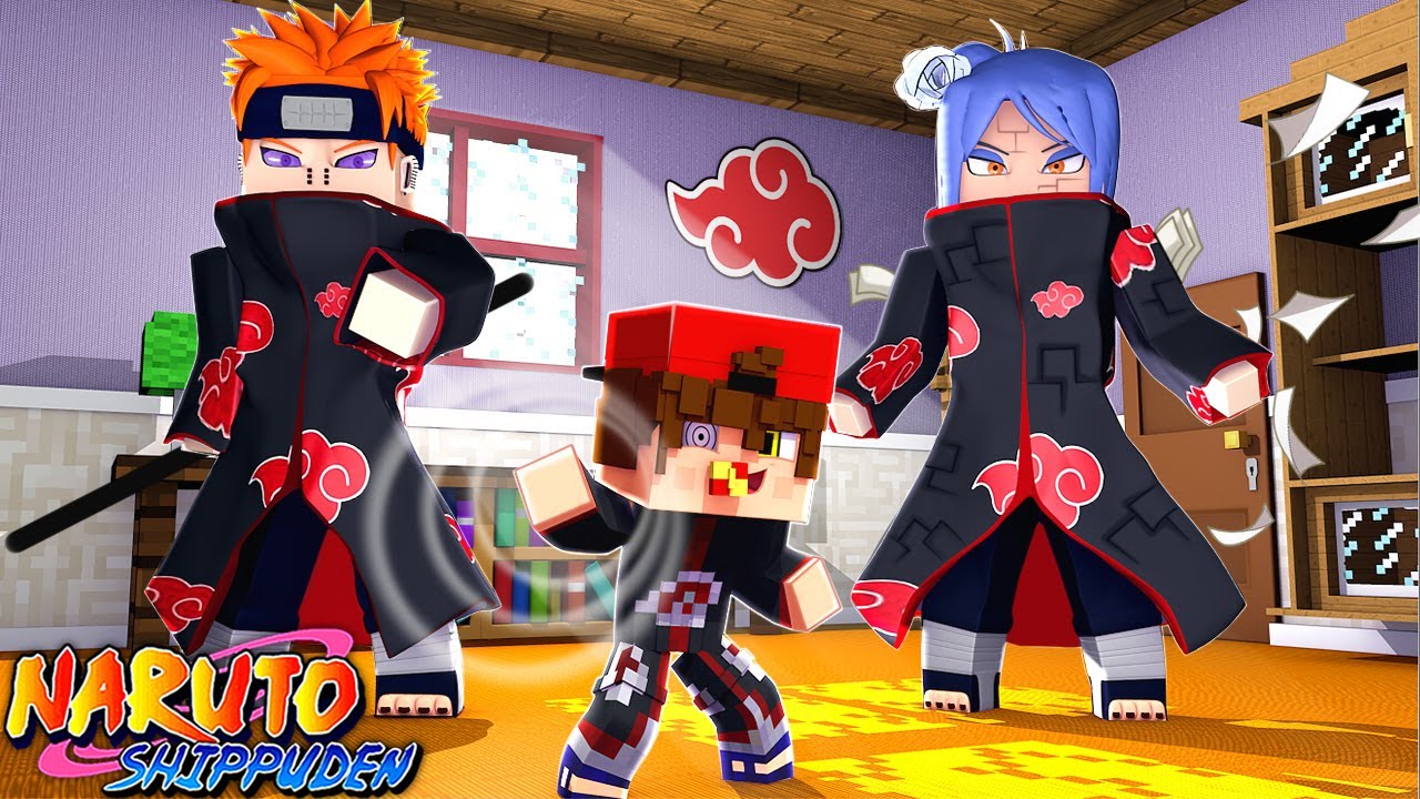 Minecraft - Who's Your Family? O FILHO de NAGATO e KONAN AKATSUKI ! Naruto Shippuden