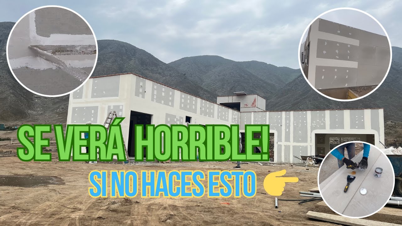 Tratamiento de juntas en placas de fibrocemento Superboard. Lograr acabados de uniones INVISIBLES!