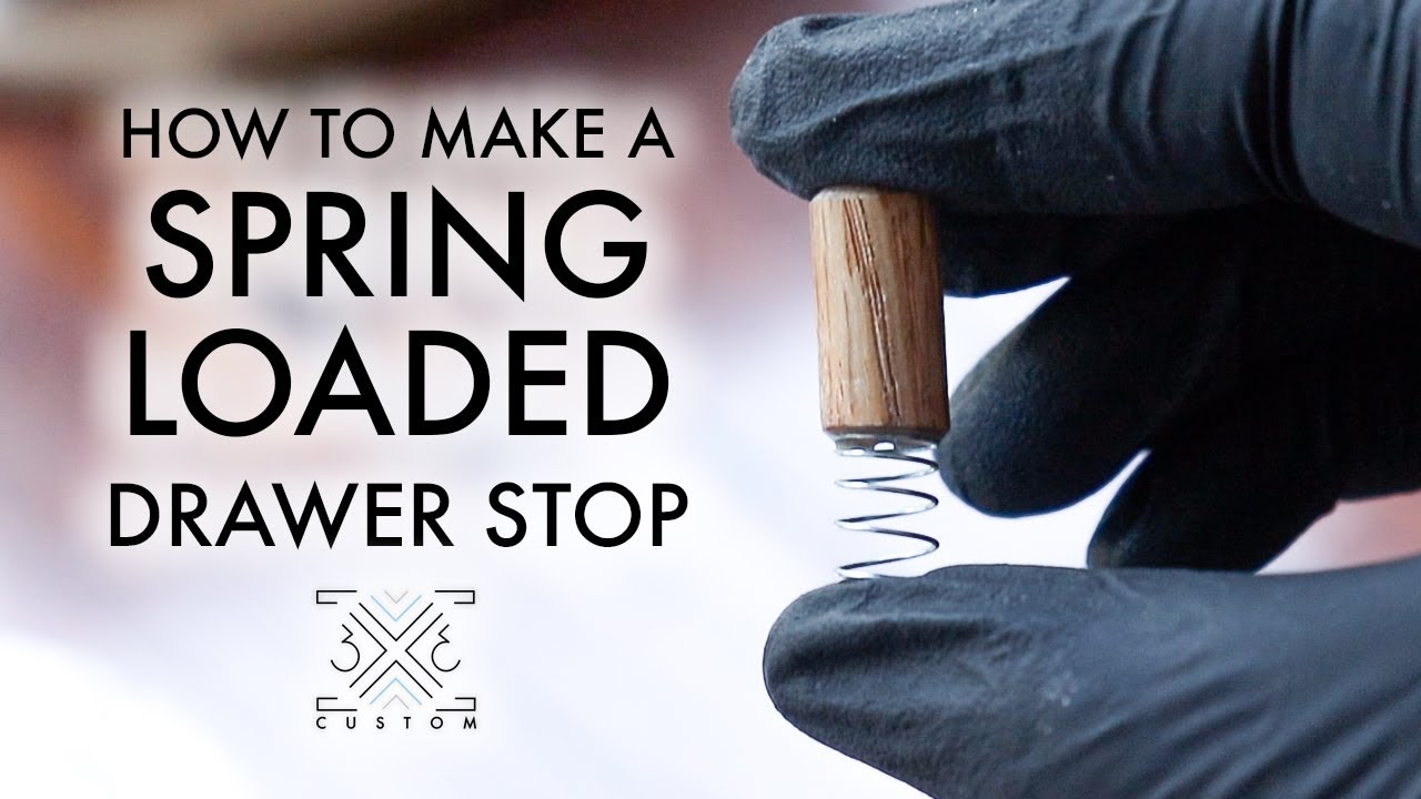 How to Make a Spring Loaded Drawer Stop // Woodworking How To