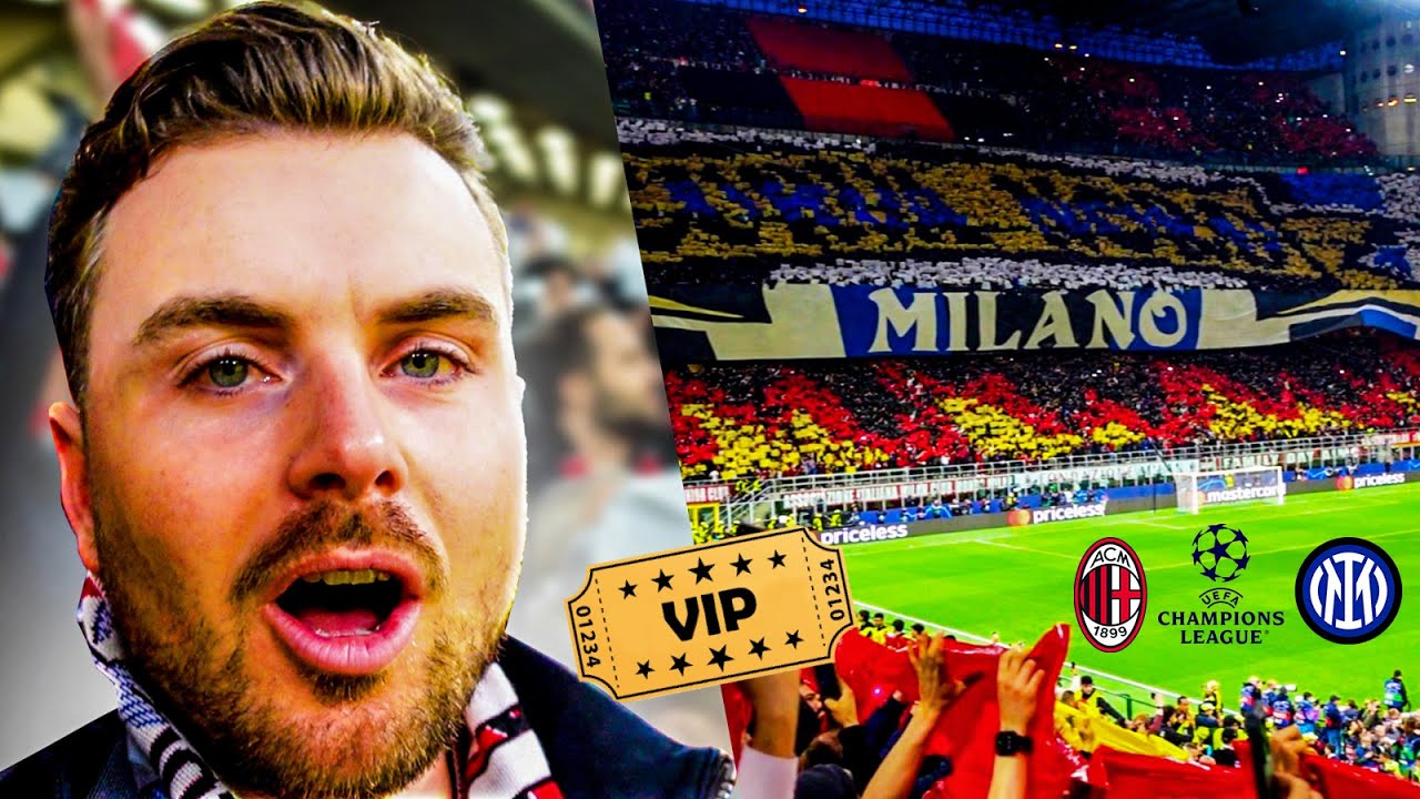 VIP naar Halve Finale Champions League!! 😱 AC MILAN - INTER | Voetbal Vlog