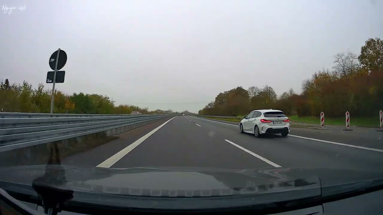 Autobahn Driving A 81 - where Autobahn A 81 begins ( Dreieck Würzburg-West - A3/A81 )