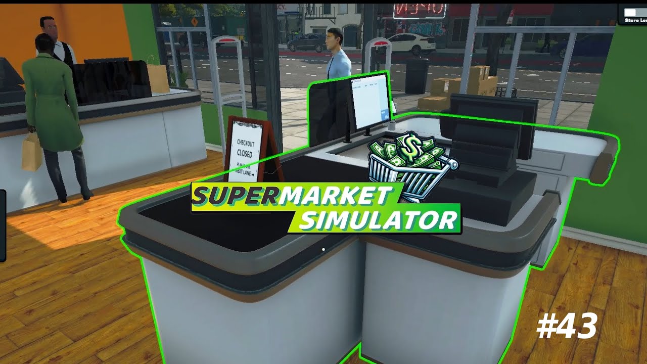 Wir öffnen Kasse zwei #Supermarket Simulator #43