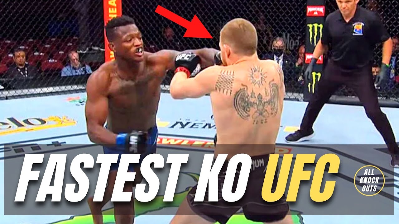 TOP 4 Knock Outs by UFC Fighter TERRANCE McKINNEY - Including fastest KO!