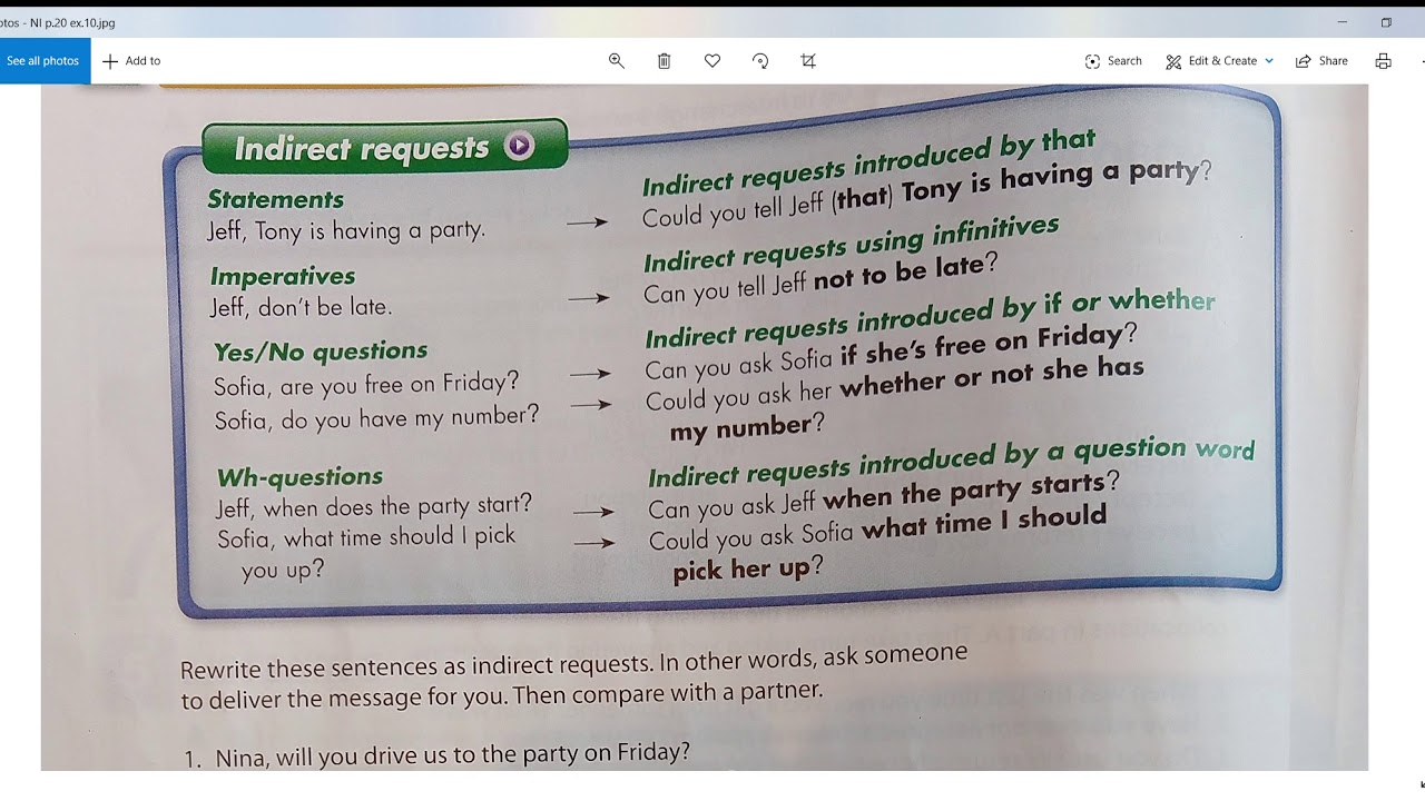 Making indirect requests
