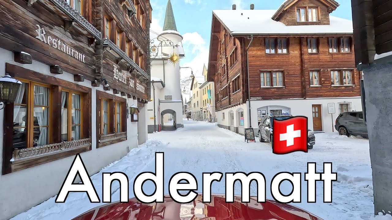 Andermatt's Winter Magic, Snowy Roads and Alpine Beauty