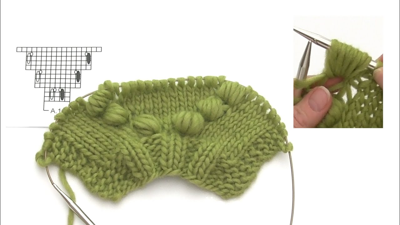 How to work bobbles and at the same time work increases