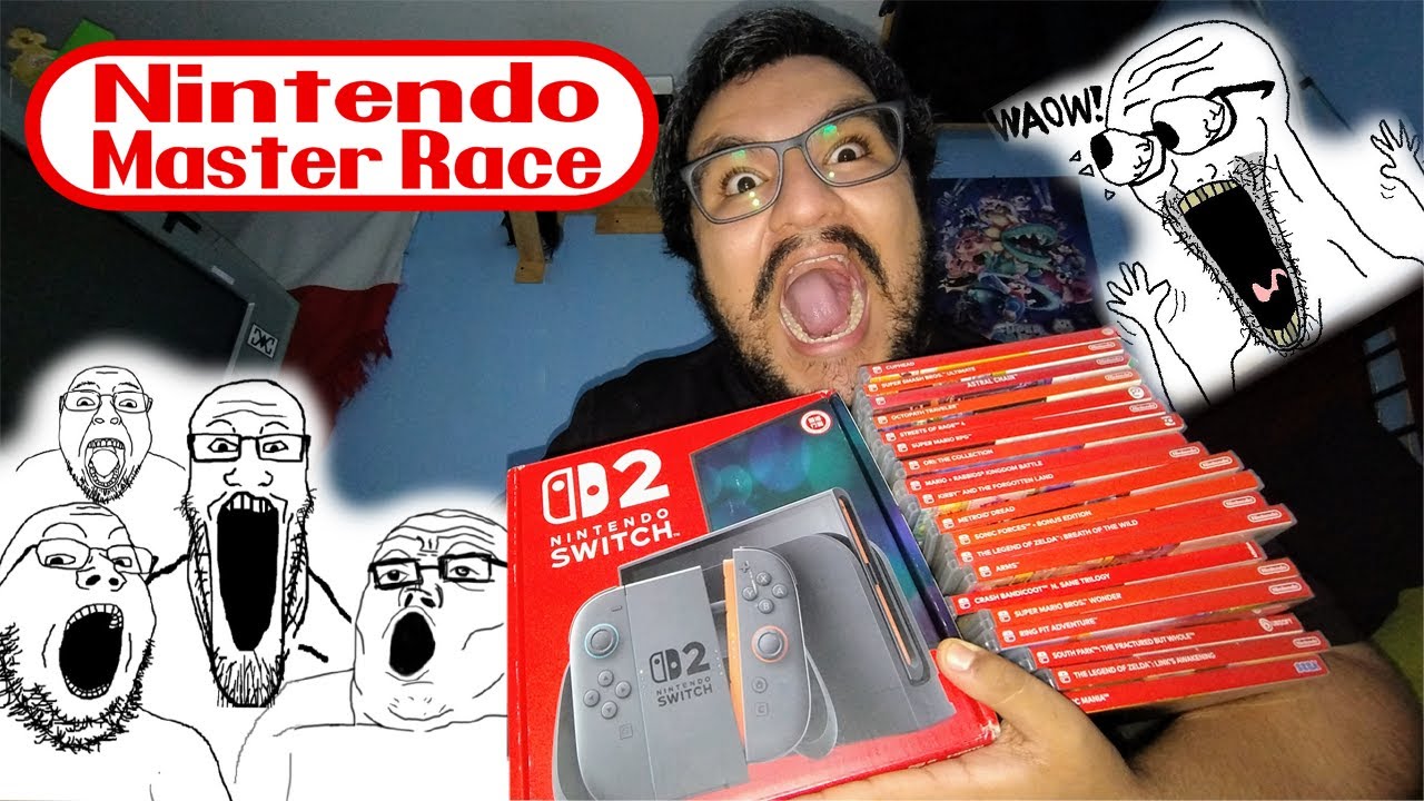 Probando mi humilde colección de SWITCH 1 (20 juegos) en la SWITCH 2 MASTER RACE